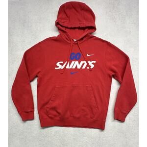 Nike Hoodie Mens Small Saints High School Red Blue Sports